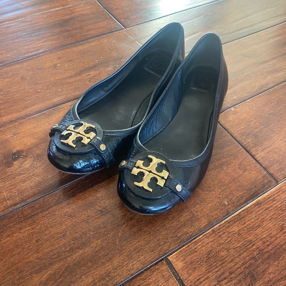 Tory Burch Black Ballet Flats